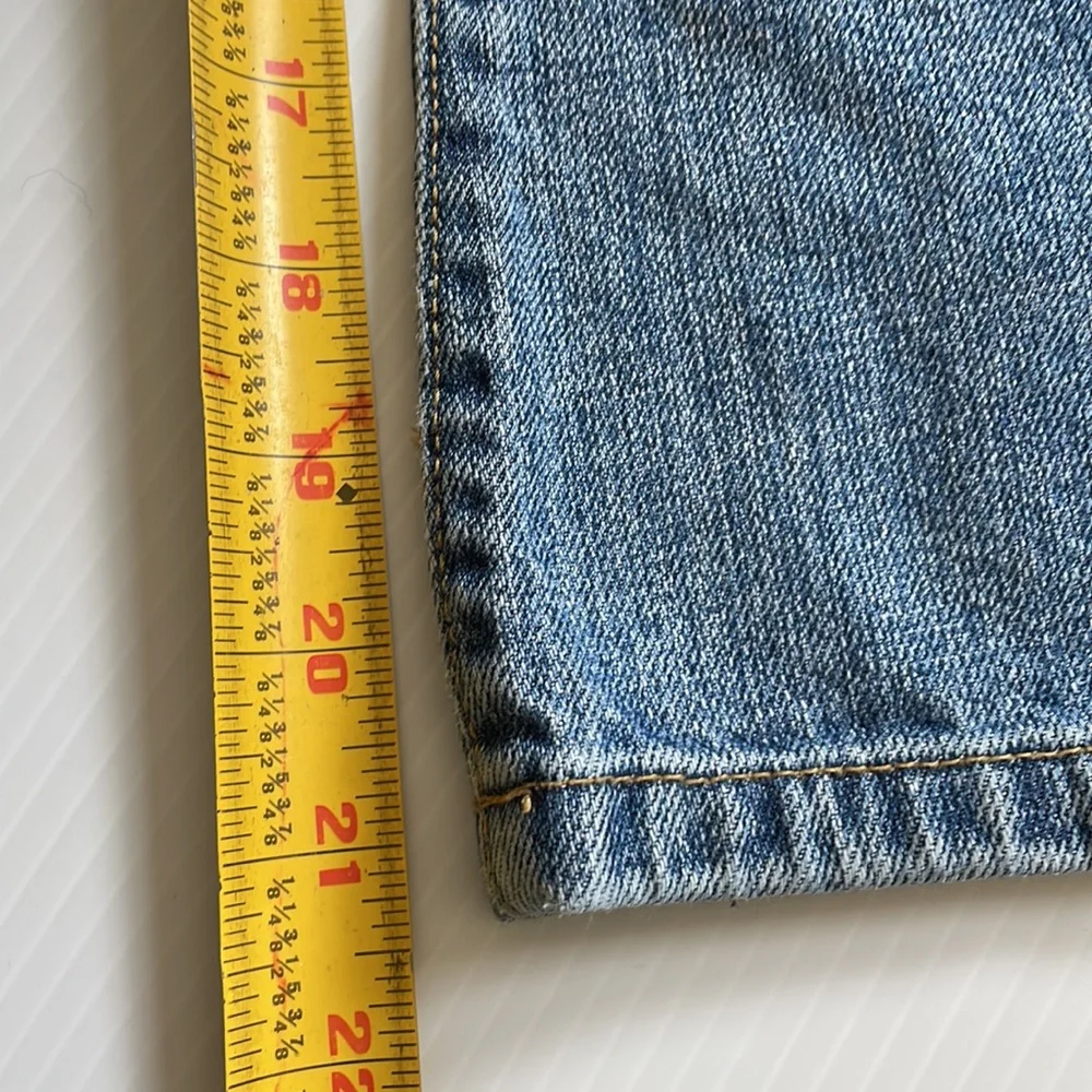 Gymboree flared jeans with gem buttons.  Girls size 7